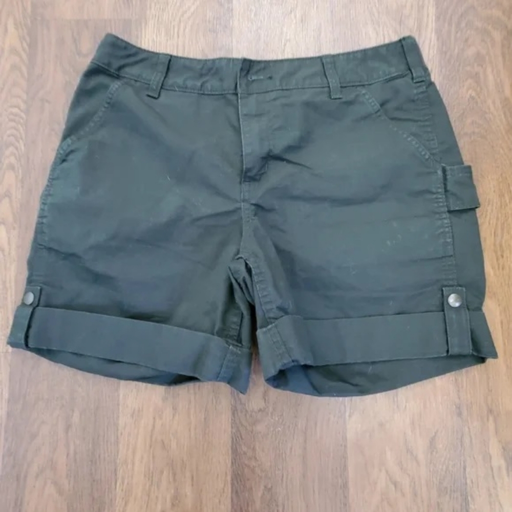 Carhartt cargo shorts size 10 original fit green